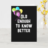 Carte Obtenir un Humour plus âgé avec des ballons (Fleur jaune)