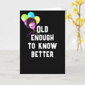 Carte Obtenir un Humour plus âgé avec des ballons (Fleur jaune)