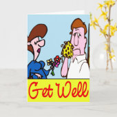 Carte Obtenir une carte, modifier le texte (Fleur jaune)