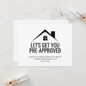 Carte Obtenons-vous des biens immobiliers pré-approuvés (Devant/Arrière en situation)