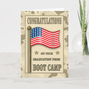 Carte Obtention du diplôme de Boot Camp de félicitations