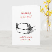 Carte Obtention du diplôme d'infirmières (Fleur jaune)