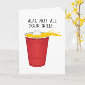 Carte Obtention du diplôme drôle de puanteur de bière (Fleur jaune)