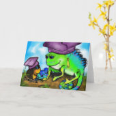 Carte Obtention du diplôme heureuse (Fleur jaune)