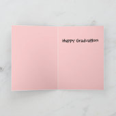 Carte Obtention du diplôme heureuse (Intérieur)