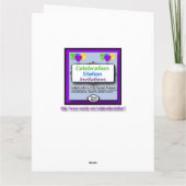 Carte Obtention du diplôme noire de casquette de diplômé (Dos)