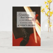 Carte Obtention du diplôme Wishe de la maîtrise de (Fleur jaune)