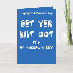 Carte Obtiens Ton Kilt Oot Amusement Jour De La Saint-An