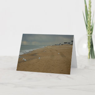 Carte OBX Day at the Beach 5 x 7 Greeting Card