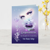 Carte Occasion de carte, recevant un diplôme de l'école (Fleur jaune)