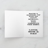 Carte Occidentale "Rodeo Cowgirl" (Intérieur)