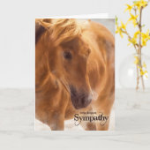 Carte Occidentale Thème Cheval Pet Sympathie (Fleur jaune)