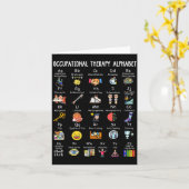 Carte Occupational Therapy Alphabet Ota Funny Teacher Lo (Fleur jaune)