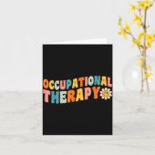 Carte Occupational Therapy Groovy Occupational Therast O (Fleur jaune)