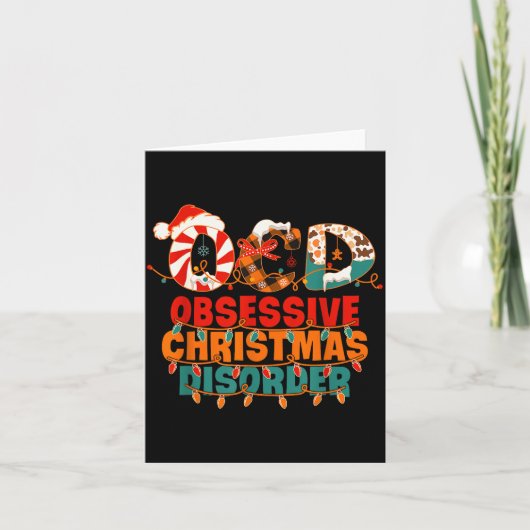 Carte Ocd Obsessive Christmas Disorder Funny Christmas (Devant)