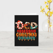 Carte Ocd Obsessive Christmas Disorder Funny Christmas (Fleur jaune)