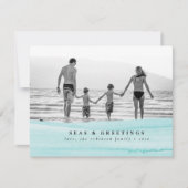 Carte Ocean Beach Photos Seas & Salutations (Devant)