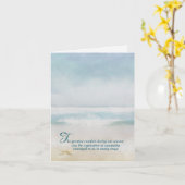Carte Ocean Beach Watercolor Sympathy Merci (Fleur jaune)