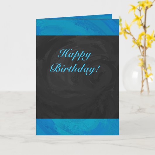 Carte Ocean Blue Party (Fleur jaune)