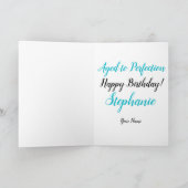 Carte Ocean Blue Turquoise 100 et merveilleux anniversai (Intérieur)