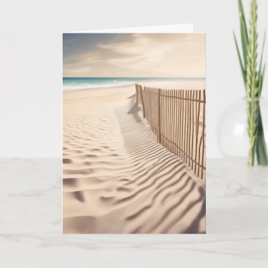 Carte Océan de sympathie Clôture de plage (Devant)