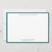 Carte Ocean Green Classic Border Flat Note (Devant)