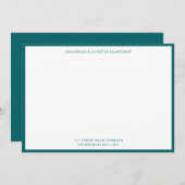 Carte Ocean Green Classic Border Flat Note (Devant / Derrière)