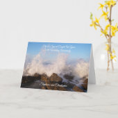 Carte Océan Personnalisée 12ème anniversaire de Ma (Fleur jaune)