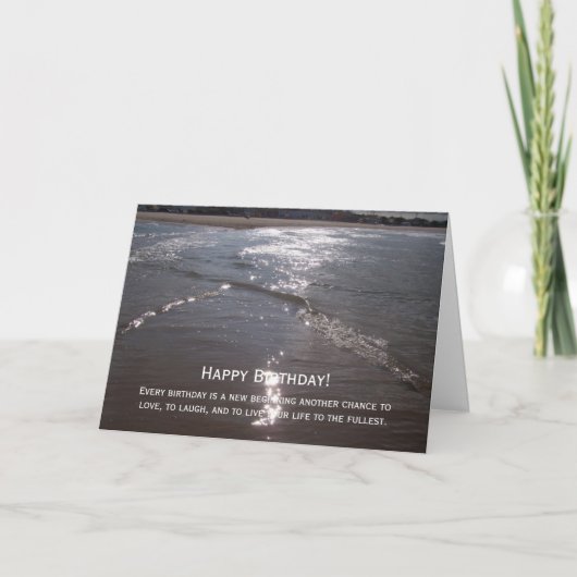 Carte Ocean Photography Anniversaire (Devant)