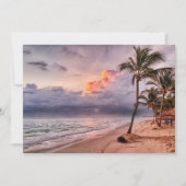 Carte Ocean Waves Sandy Beach Sunset (Devant)