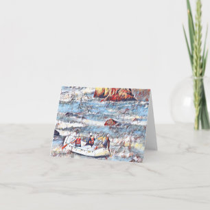 Carte Ocoee River Tennessee Peinture de rafting en eau v