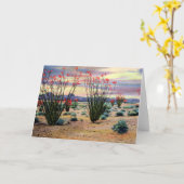 Carte Ocotillos de désert de l'Arizona en fleur (Fleur jaune)