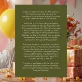 Carte October Birth Flower Birthday Card | Marigolds