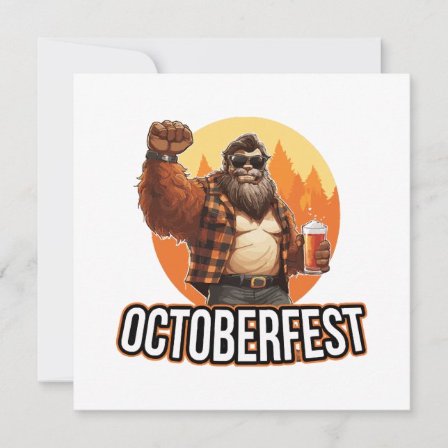 Carte Octoberfest Bigfoot (Devant)