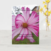 Carte Octobre Anniversaire (Fleur jaune)