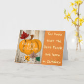 CARTE ***OCTOBRE*** ANNIVERSAIRE AVEC UN CERTAIN AMOUR A (Fleur jaune)