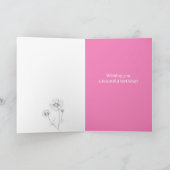 Carte Octobre Anniversaire Cosmos Marigold Mois de naiss (Intérieur)