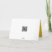 Carte Octobre Anniversaire Kitten Regarder une feuille d (Dos)