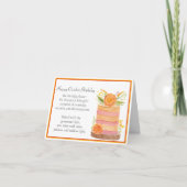 Carte Octobre Anniversaire Marigolds Flower sur Gâteau (Devant)