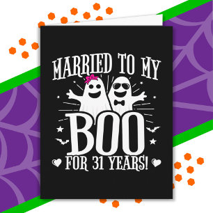 Carte Octobre Mariage Anniversaire Funny 31e Anniversair
