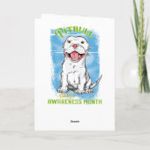 Carte Octobre, Mois de la sensibilisation à Pitbull Épic (Dos)