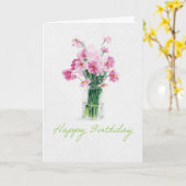 Carte Octobre Mois de naissance Fleur Anniversaire | L (Fleur jaune)