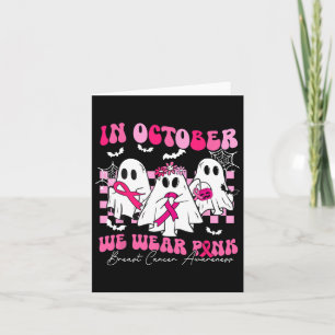 Carte Octobre Nous Portons Pink Breast Cancer Sensibilis