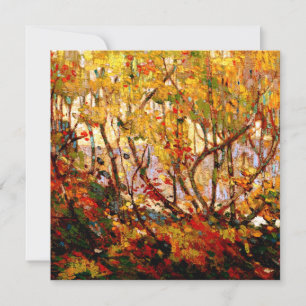 Carte Octobre opulent, célèbre peinture d'art,