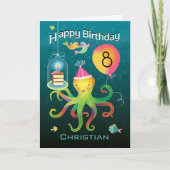 Carte Octopus 8e anniversaire (Devant)