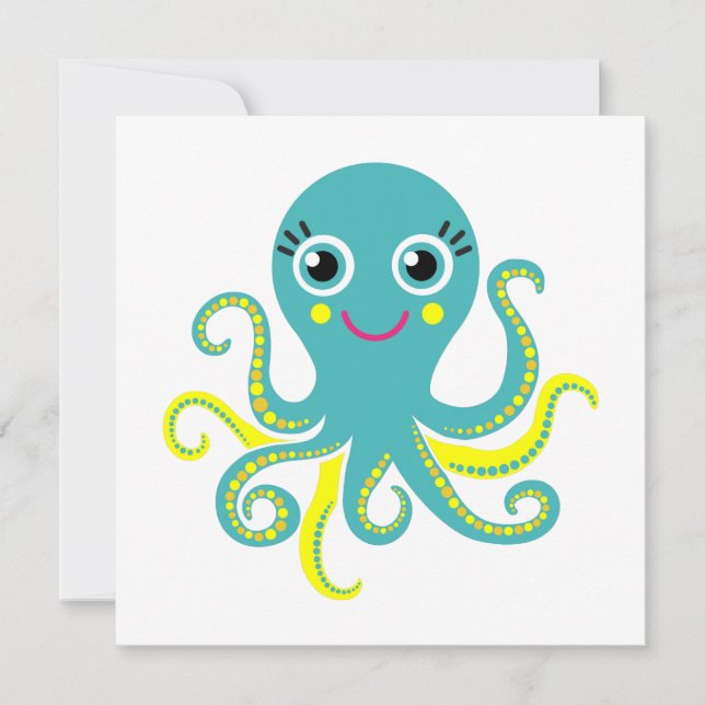 Carte Octopus bleu et jaune (Devant)