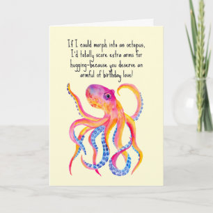 Carte Octopus Bras Supplémentaires Pour Accrocher Whimsy