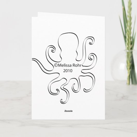 Carte Octopus d'anniversaire (Dos)