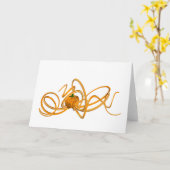 Carte Octopus orange (Fleur jaune)