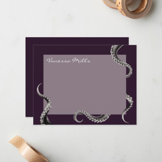 Carte octopus Purple Note (Devant/Arrière en situation)